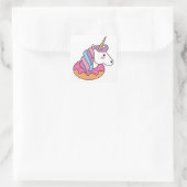 Sticker Carré Licorne donut (Sac)