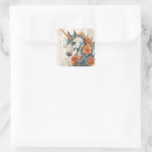 Sticker Carré licorne mythique (Sac)