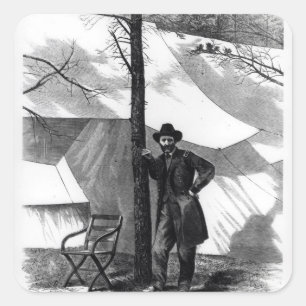 Sticker Carré Lieutenant-général Ulysses S. Grant