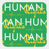 Sticker Carré Lifeline to Human Rights (Devant)