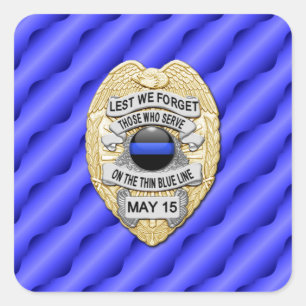 Sticker Carré Ligne Bleue Mince Un-d'un-un-un-un