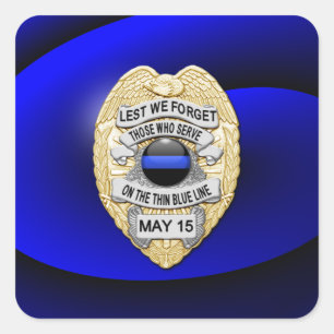 Sticker Carré Ligne Bleue Mince Un-d'un-un-un-un