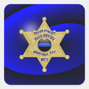 Sticker Carré Ligne Bleue Mince Un-d'un-un-un-un