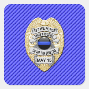 Sticker Carré Ligne Bleue Mince Un-d'un-un-un-un