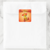 Sticker Carré Ligne Dancing Chic #5 (Sac)