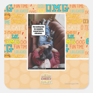 Sticker Carré Ligne d'attente pour les soucis