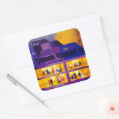 Sticker Carré Ligne d'orientation ~ Partie sur le pont (Enveloppe)