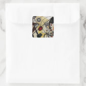 Sticker Carré Ligne ininterrompue Kandinsky Transverse (Sac)