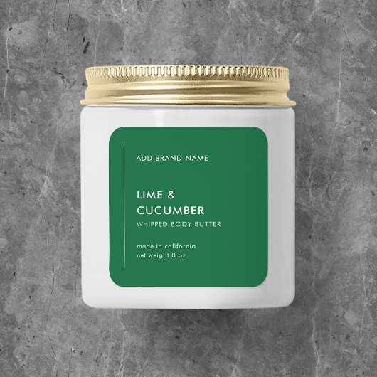 Sticker Carré Ligne verticale Ajouter une marque personnalisée C