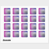 Sticker Carré lignes croisées (Feuille)