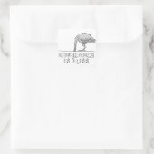 Sticker Carré L'ignorance est néfaste (Sac)