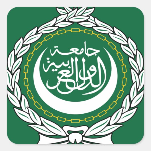 Sticker Carré Ligue arabe (Devant)