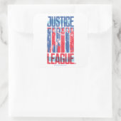 Sticker Carré Ligue de Justice | Blue & Red Group Pop Art (Sac)