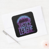Sticker Carré Ligue de Justice | Justice League City Silhouette (Enveloppe)