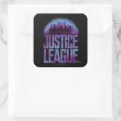 Sticker Carré Ligue de Justice | Justice League City Silhouette (Sac)