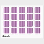Sticker Carré Lila Stripes (Feuille)