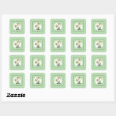 Sticker Carré Lilies (Feuille)