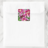 Sticker Carré Lilies Stargazer (Sac)