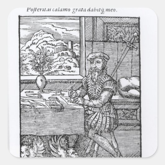 Sticker Carré L'illustrateur, publié par Hartman Schopper (Devant)