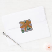 Sticker Carré Lily orange (Enveloppe)