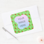 Sticker Carré Lime Green LOVE (Enveloppe)