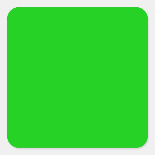 Sticker Carré Lime vert 00cc00 (Devant)