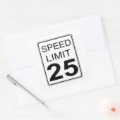 Sticker Carré Limite de vitesse (Enveloppe)
