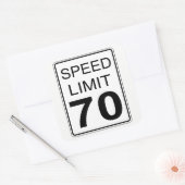 Sticker Carré Limite de vitesse (Enveloppe)