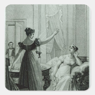 Sticker Carré L'impératrice Joséphine révèle la prophétie