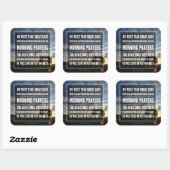 Sticker Carré L'importance des prières du matin (Feuille)