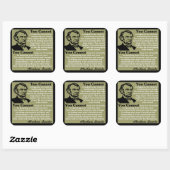 Sticker Carré Lincoln : Aidez-Vous ! (Feuille)