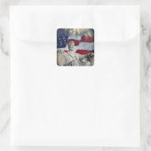 Sticker Carré Lincoln et Fireworks (Sac)