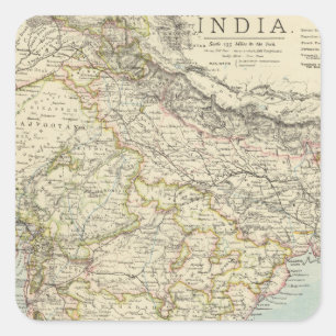 Sticker Carré L'Inde 5