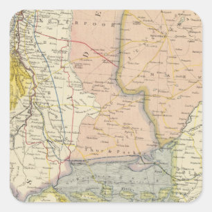 Sticker Carré L'Inde, Pakistan