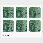 STICKER CARRÉ L'INDICA PLOT KUSH (Feuille)