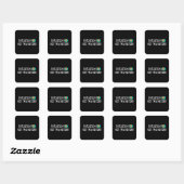 Sticker Carré L'inflation n'est pas transitoire (Feuille)