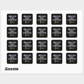 Sticker Carré L'inflation n'est pas transitoire (Feuille)