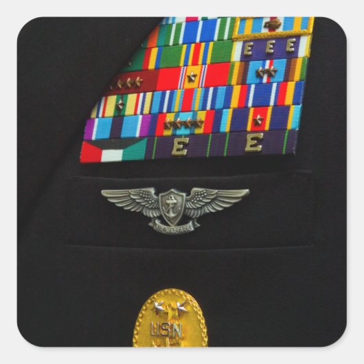 Sticker Carré L'insigne du chef du commandement (Devant)