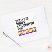 Sticker Carré L'intimidation ne va pas redresser l'arc-en-ciel (Enveloppe)