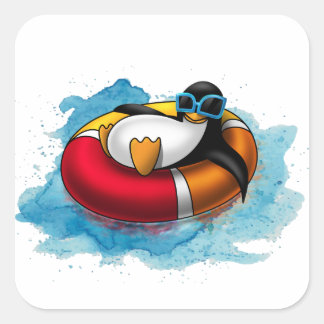 Sticker Carré Linux Ubuntu