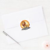 Sticker Carré Lion (Enveloppe)