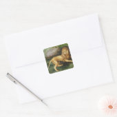 Sticker Carré Lion (Enveloppe)