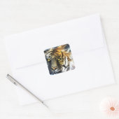Sticker Carré lion abstrait (Enveloppe)