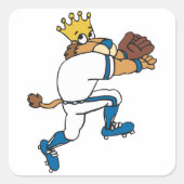 Sticker Carré Lion Baseball (Devant)