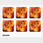 Sticker Carré Lion flamand de Juda (Feuille)