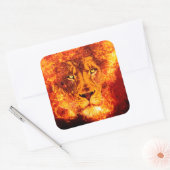 Sticker Carré Lion flamand de Juda (Enveloppe)