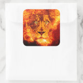 Sticker Carré Lion flamand de Juda (Sac)