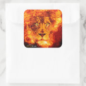 Sticker Carré Lion flamand de Juda (Sac)