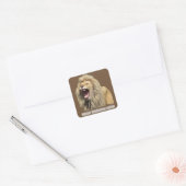 Sticker Carré Lion haute tension (Enveloppe)