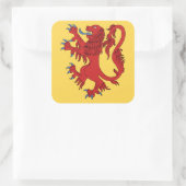 Sticker Carré Lion Rampant Gules (Sac)